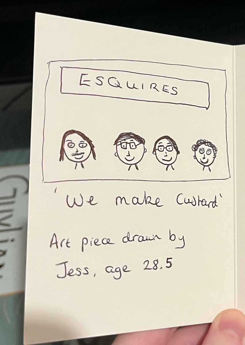 jess_vro's tweet photo. When the @YardActBand dj set at Esquires is cancelled and I can’t give them my amazing piece of art (and of course some custard supplies) https://t.co/jiCFGtFGWH
