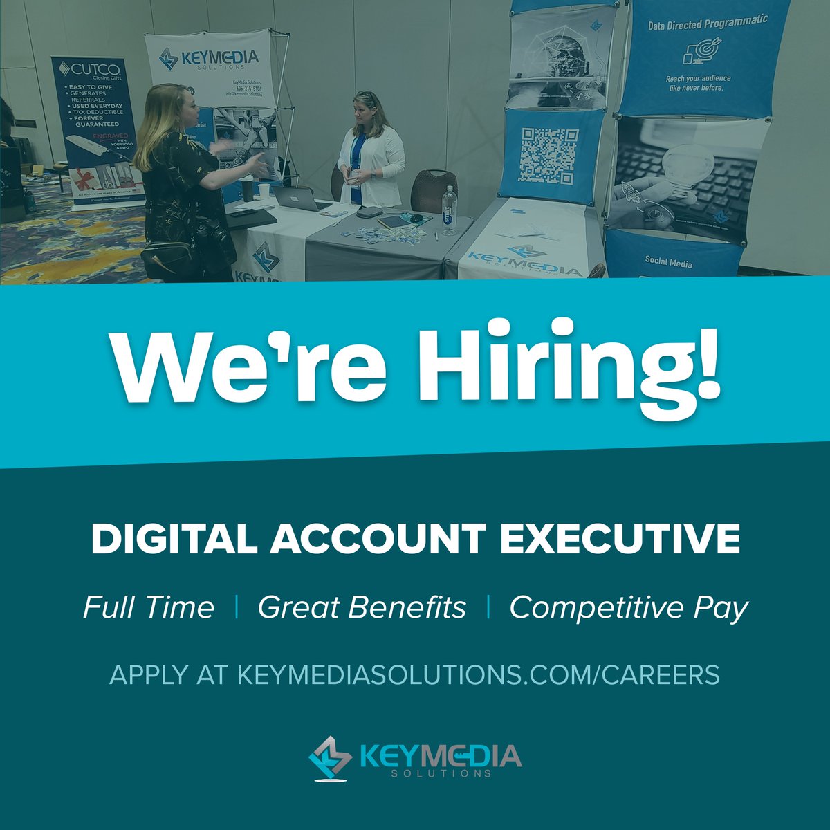 Exciting opportunity at KeyMedia Solutions! Join us as a Digital Account Executive and bring your account service and marking expertise to our collaborative team. This role will play a vital part in building strong, long-lasting client relationships, growing sales revenue, and...