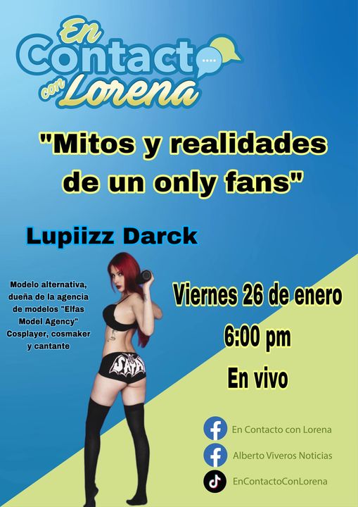 FansLoreChavez's tweet photo. Viernes de "En Contacto Con Lorena" con
@lorena_chaveneg
"ONLYFANS: MITOS Y REALIDADES"

https://t.co/gBN7izActX https://t.co/RWRQiTBqhD