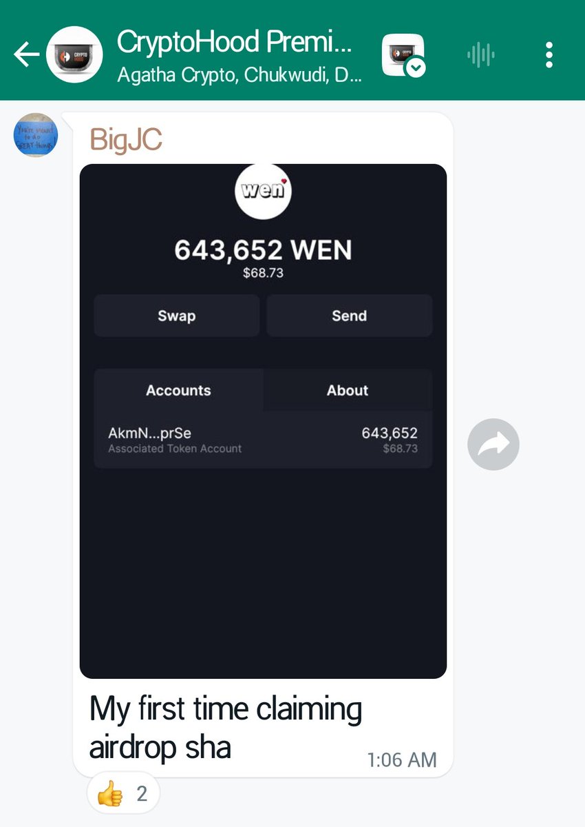 Lots of people are asking what to do with their $WEN airdrop Here are some  insight⬇️ Already, I made it clear in the other post that the Solana team  are probably trying