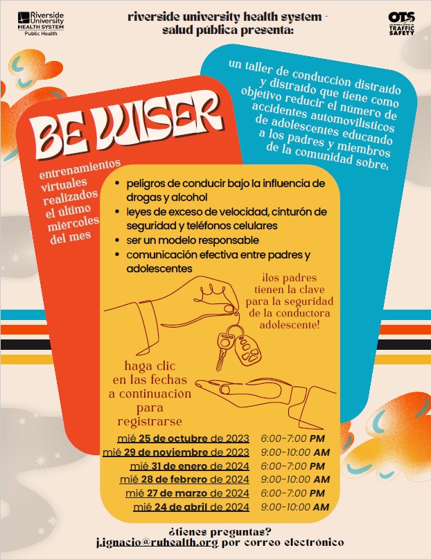 BE WISER: A driving workshop that aims to reduce the number of teen car crashes. Register for January 31st, 2024, 9-10AM.
ruhealth.zoom.us/meeting/regist…