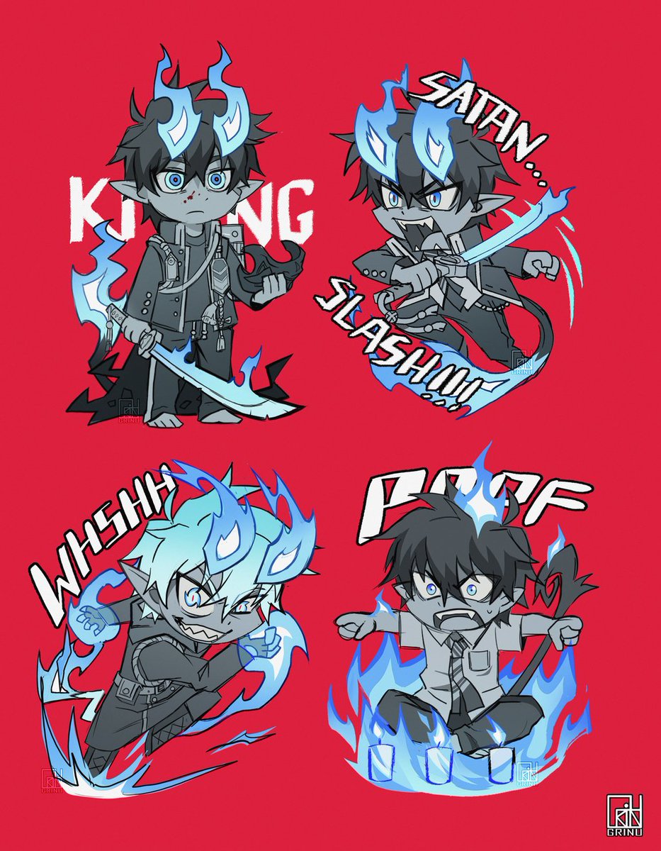 「Many tiny Rins  #aoex #blueexorcist」|ɢʀɪɴᴜ💢のイラスト