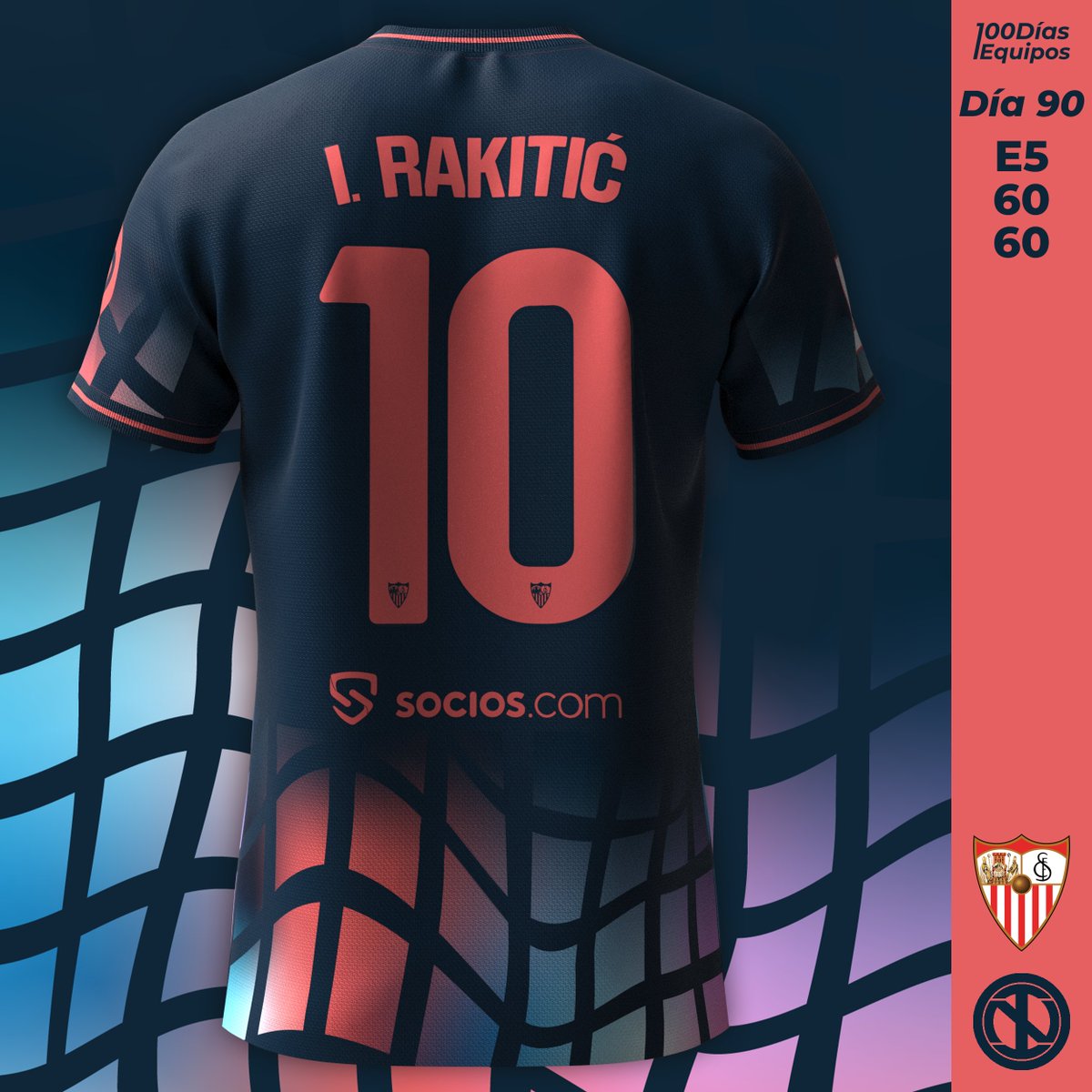 designedbyONI's tweet photo. Sevilla FC | Third Kit
Inspired by Las Setas, a contemporary wooden structure in the old quarter of Sevilla, known for its panoramic views on the whole city and for the light displays at nighttime.

#100Días100Equipos #Día90 https://t.co/7puhte2xaD