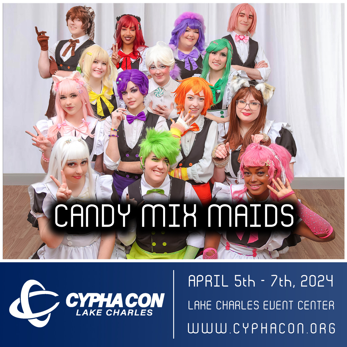 CYPHACON is pleased to announce our next performing group is the Candy Mix Maids! The Candy Mix Maids will be joining us April 5th - 7th, 2024 at the @LCCivicCenter in Lake Charles Louisiana! Tickets on sale now! cyphacon.org/speakers/candy…