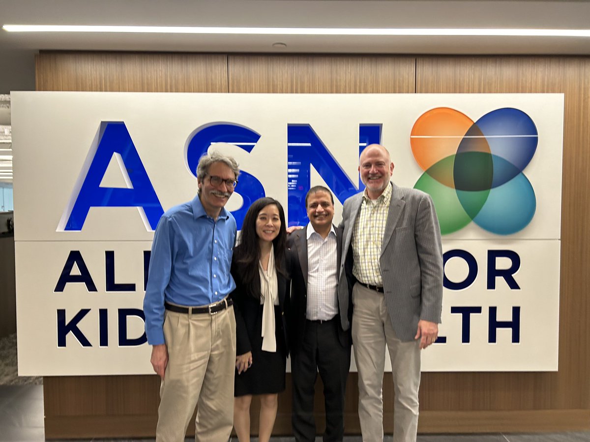 Thank you @ConnieMRhee Michael Allon and Bob for a very productive day of engagement of @JASN_News @CJASN @ASNKidney360 teams @ASNKidney