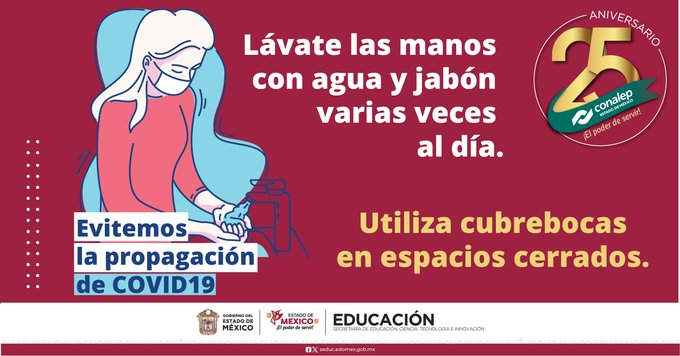 ConalepCuauti's tweet photo. Refuérzate contra el COVID-19: abrígate, ventila espacios cerrados, evita aglomeraciones y mantén las medidas de higiene, en la temporada invernal protege tu salud y la de los demás. @Conalep_Edomex #ElPoderDeServir https://t.co/7sWuOSeGFi