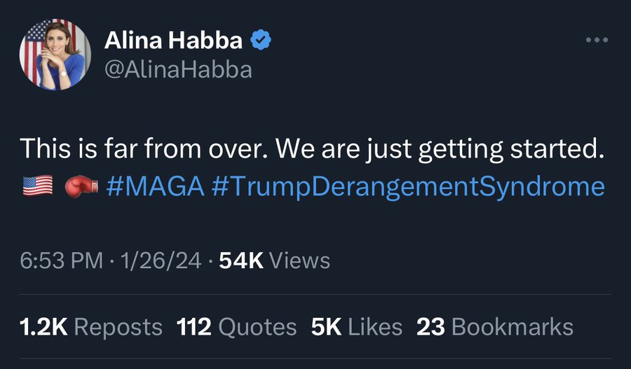 Alina Habba's response: