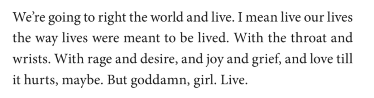 deadacademic's tweet photo. but goddamn, girl, live. https://t.co/u818tzF4mA