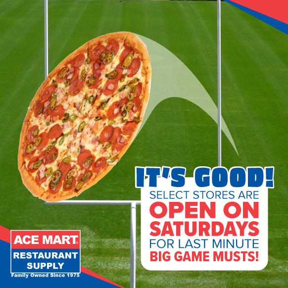 This Sunday's big game is just around the corner, and we’re already feeling hyped!

Get ready to cheer your team and celebrate with pizza, beer, or soda! Don't worry about stocking up on supplies; we've got your back: bit.ly/4bpyNQa
Let the games begin! 🏈🍻🍗