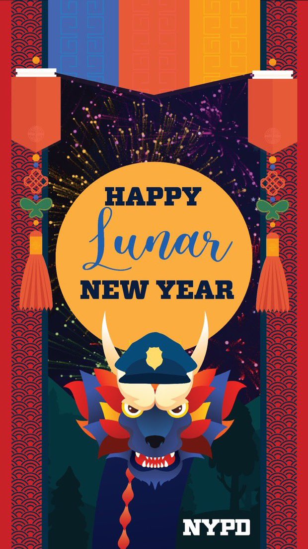 NYPD70Pct's tweet photo. The #70pct would like to extend their warmest greetings to everyone as we celebrate the #LunarNewYear2024. We wish you all happiness, good health, and prosperity in the coming year. https://t.co/3MkrR18QQU