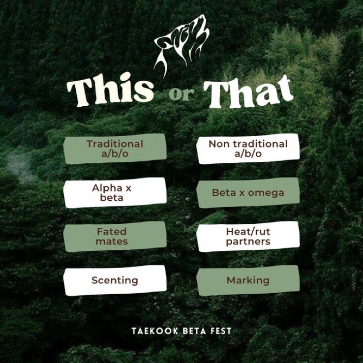 TKbetafest's tweet photo. THIS OR THAT? 

While we wait for prompting to open, let's play a little game! Tell us what are your favorites between this or that, and it will maybe spark some ideas in your mind that you'd like to submit later! Go wild, create a prompt, write a drabble. Everything is possible! https://t.co/MbCGSosDP7