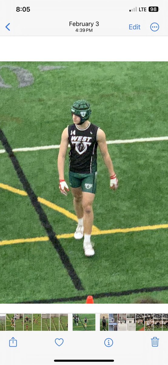 Busy day ahead. PBR event all morning then running over to Brighton for my Legacy 7 on 7 games. I really appreciate all the coaches and professionals taking the time to work with me and my teammates.