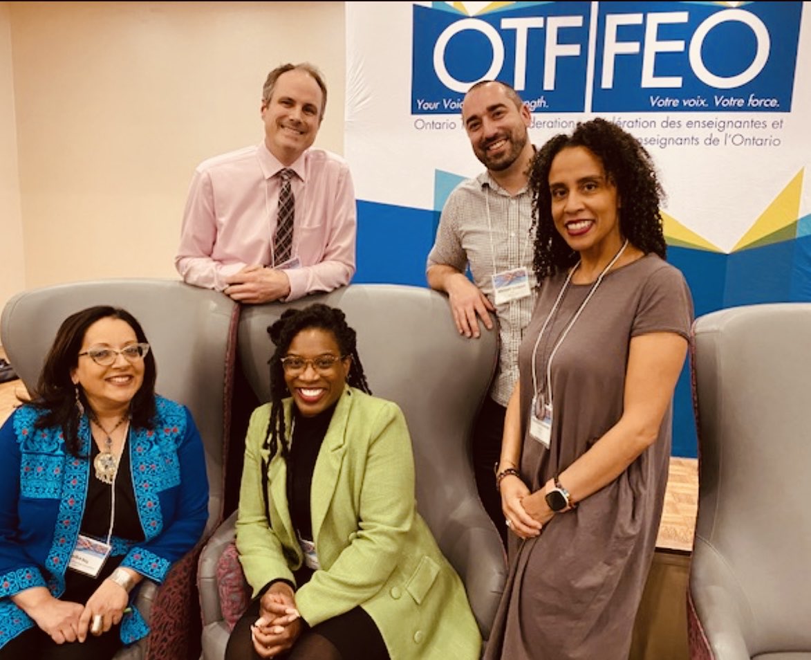 OTFpresFEO's tweet photo. Great panelists kicked things off last night. This ⁦morning the ⁦@otffeo⁩ Symposium is off to a thoughtful start as we share ideas on teacher education. Des discussions riches qui peuvent menés à des pratiques novatrices. https://t.co/wN5ffVmogs
