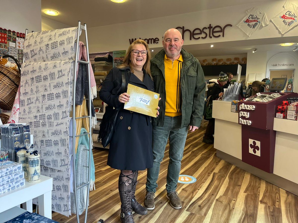 Chester01244's tweet image. Amanda and Steve visited us today to buy one of our popular guides which was the 7000th one sold . Thank you both and everyone else who has made them such a success @VisitChester_ @ChesterBID @ShitChester