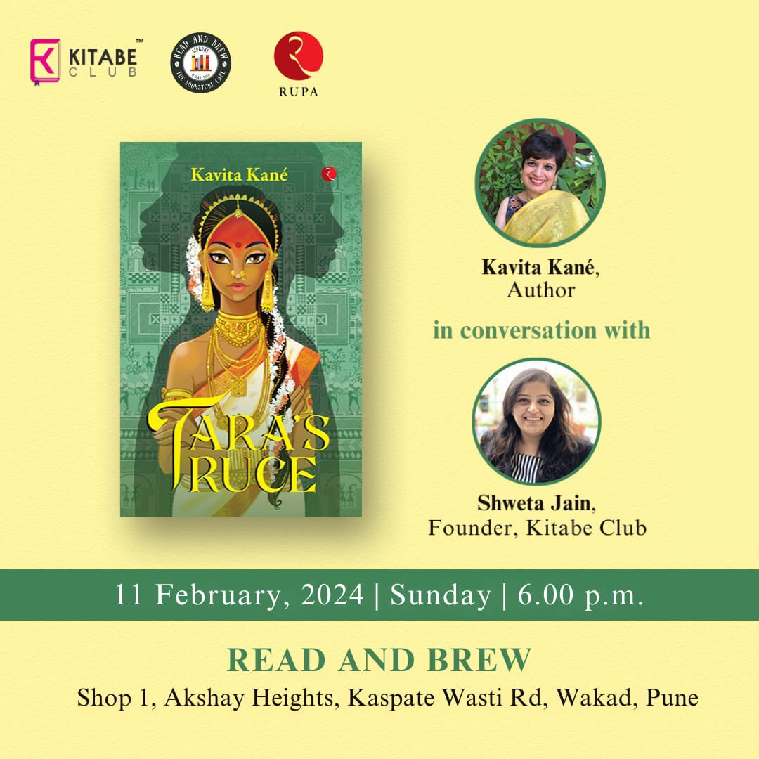 KitabeClub's tweet image. Join us Pune for a riveting conversation with @kavitakane on her recently released book at
@readandbrew_ 
@shwetabaid 
@Rupa_Books 
#pune #puneevents