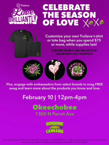 SunshineCannab2's tweet photo. #Goodmorning let’s kick the weekend off #SunshineFam with a #TruEvent TODAY☀️💚🚨 Come celebrate with your #SunshineCannabis brand at these 3 #Florida @Trulieve locations ‼️We will be there from 12pm-4pm hope to see you there 🫡✨💐🏆
#Trulieve #Cannabis #NaturalRelief https://t.co/lGNF2mtio1