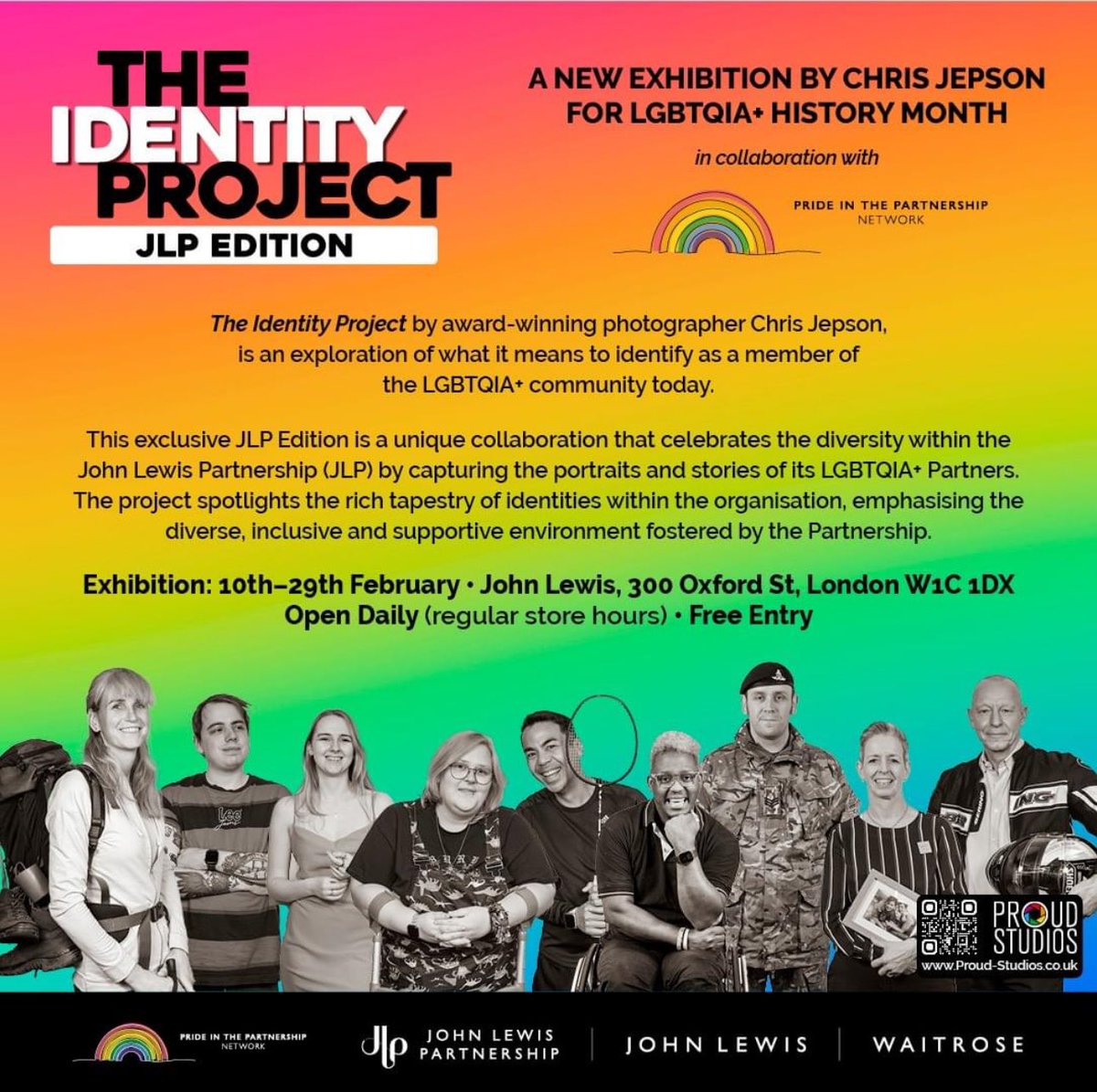 A truly beautiful evening with such beautiful people! Huge congratulations to @chrisjepson & all involved with this wonderful exhibition! Thanks to @jloxfordstreet @johnlewispr #lgbthistorymonth #lgbtqiapluspride ✊🏽🌈🫶🏽