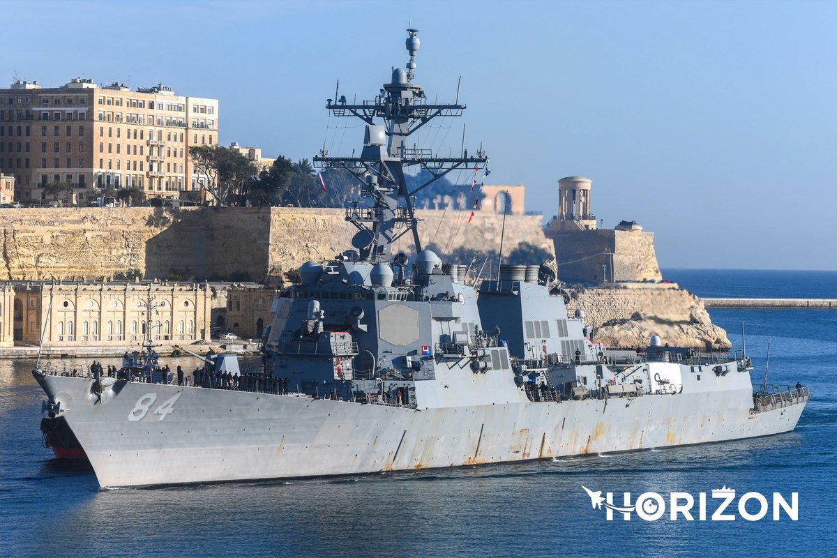 USS Bulkeley (DDG 84) Arleigh Burke-class Flight IIA guided missile destroyer coming into Valletta, Malta - February 9, 2024 #ussbulkeley #ddg84

SRC: INST- horizonmalta / INT- horizon.mt