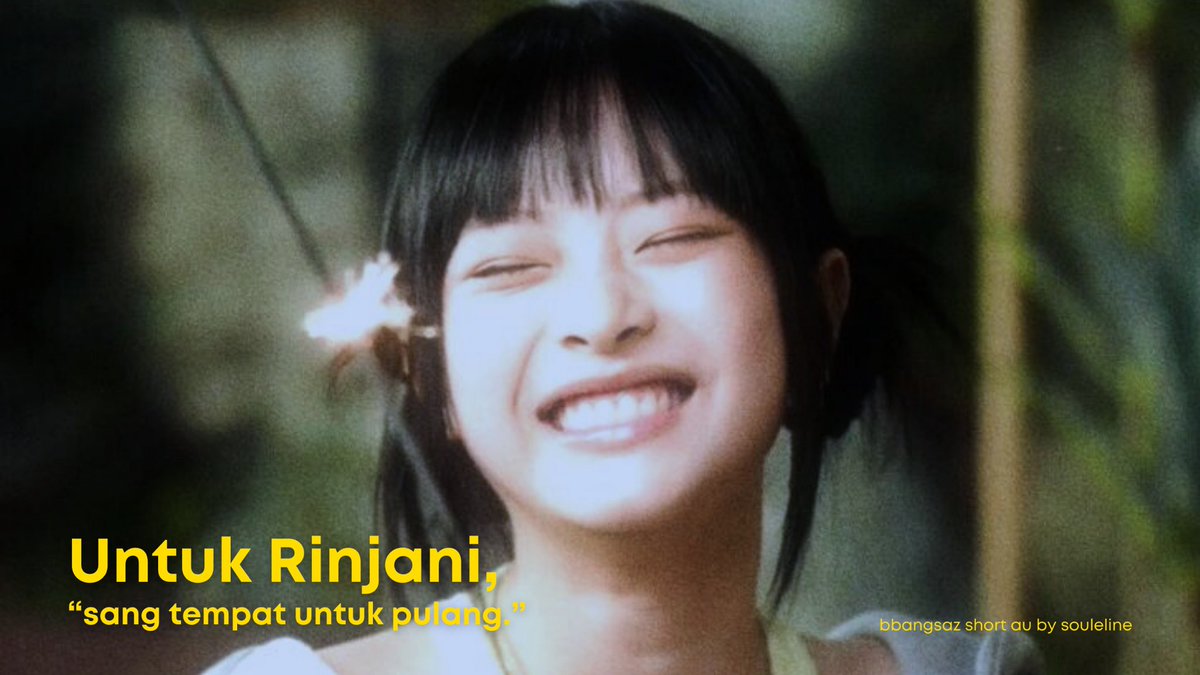 souleline's tweet photo. untuk rinjani,
“sang tempat untuk pulang.”

(bbangsaz short au)
© souleline https://t.co/bKBdkPryey