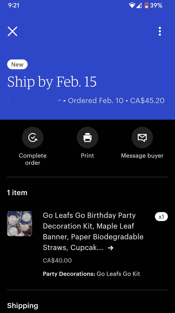 Got an order this morning for my favourite hockey team... Toronto Maple Leafs

#greetingseh #leafsnation #goleafsgo #leafsfanpage16 #leafs #toronto #nhl #birthdayboy #torontoparty 
#hockey #etobicoke #mapleleafs #confetti #madeincanada #canadianmade #etsytoronto #canadian