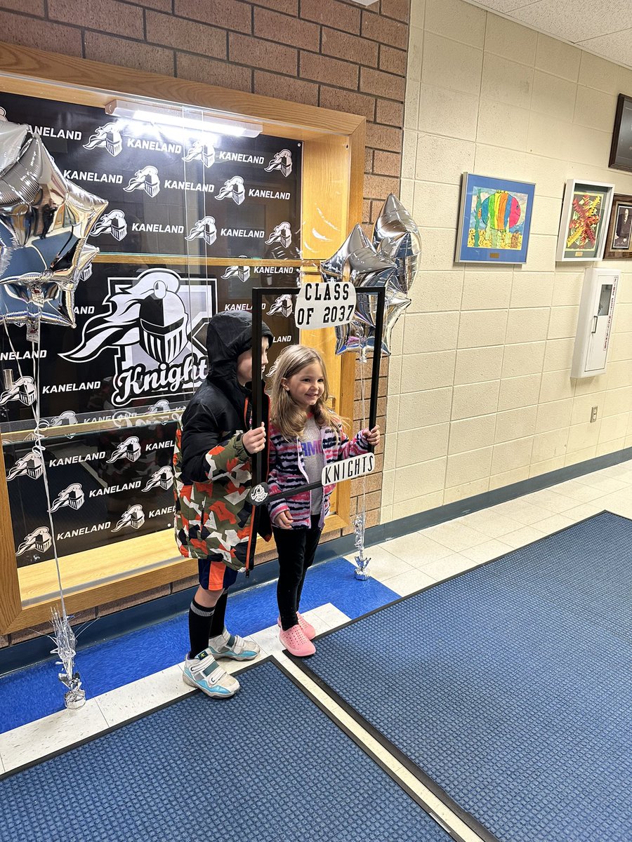 Come register for the Class of 2037 at your elementary school!  Welcome our newest Knight!  #kaneland302