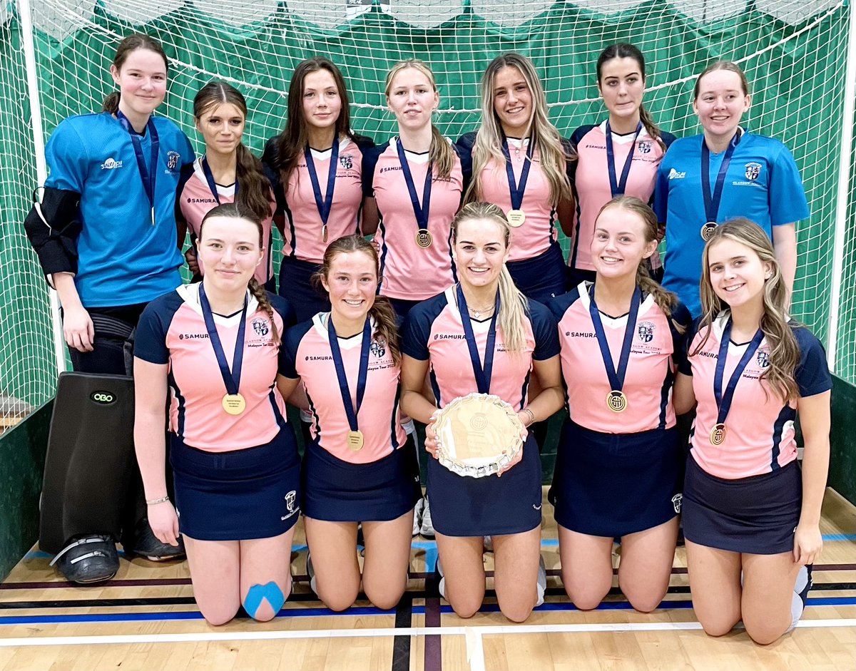 Our 1st XI girls won the Scottish Indoor Hockey Finals against @George_Heriots in Stirling. 🏑 It was a very exciting and tense day, eventually winning on sudden death running penalties to be crowned Scottish Champions. 🏆 An amazing achievement! 👏