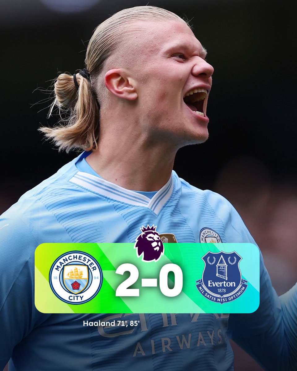 The champions go top thanks to an @ErlingHaaland brace 🔝

#MCIEVE