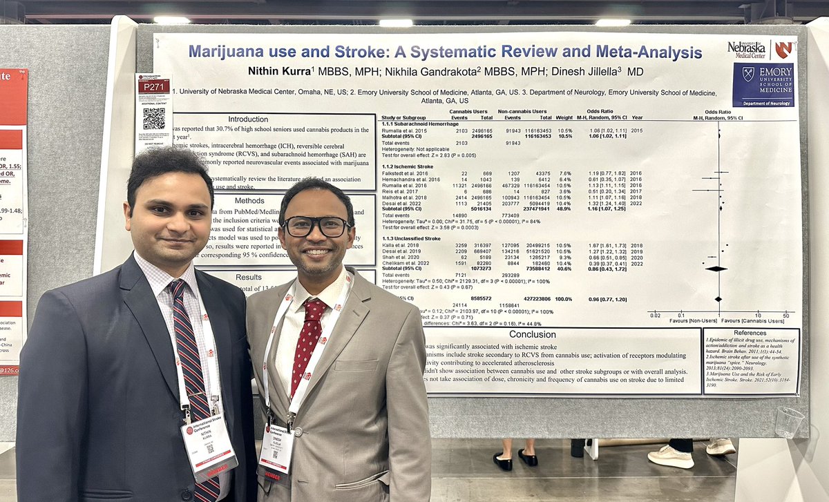 Dinesh Jillella, MD (@dineshjillella) on Twitter photo The reasons I ❤️conferences apart from learning - the opportunity to appreciate the work of many you admire, support the work of your mentees, meet friends u missed seeing for a long time & reunite with mentors who helped shaped your career🙏 #ISC2024 <a href="/StrokeAHA_ASA/">Stroke AHA/ASA</a> <a href="/EmoryStroke/">Emory & Grady Vascular Neurology</a> The reasons I ❤️conferences apart from learning - the opportunity to appreciate the work of many you admire, support the work of your mentees, meet friends u missed seeing for a long time & reunite with mentors who helped shaped your career🙏 #ISC2024 <a href="/StrokeAHA_ASA/">Stroke AHA/ASA</a> <a href="/EmoryStroke/">Emory & Grady Vascular Neurology</a>
