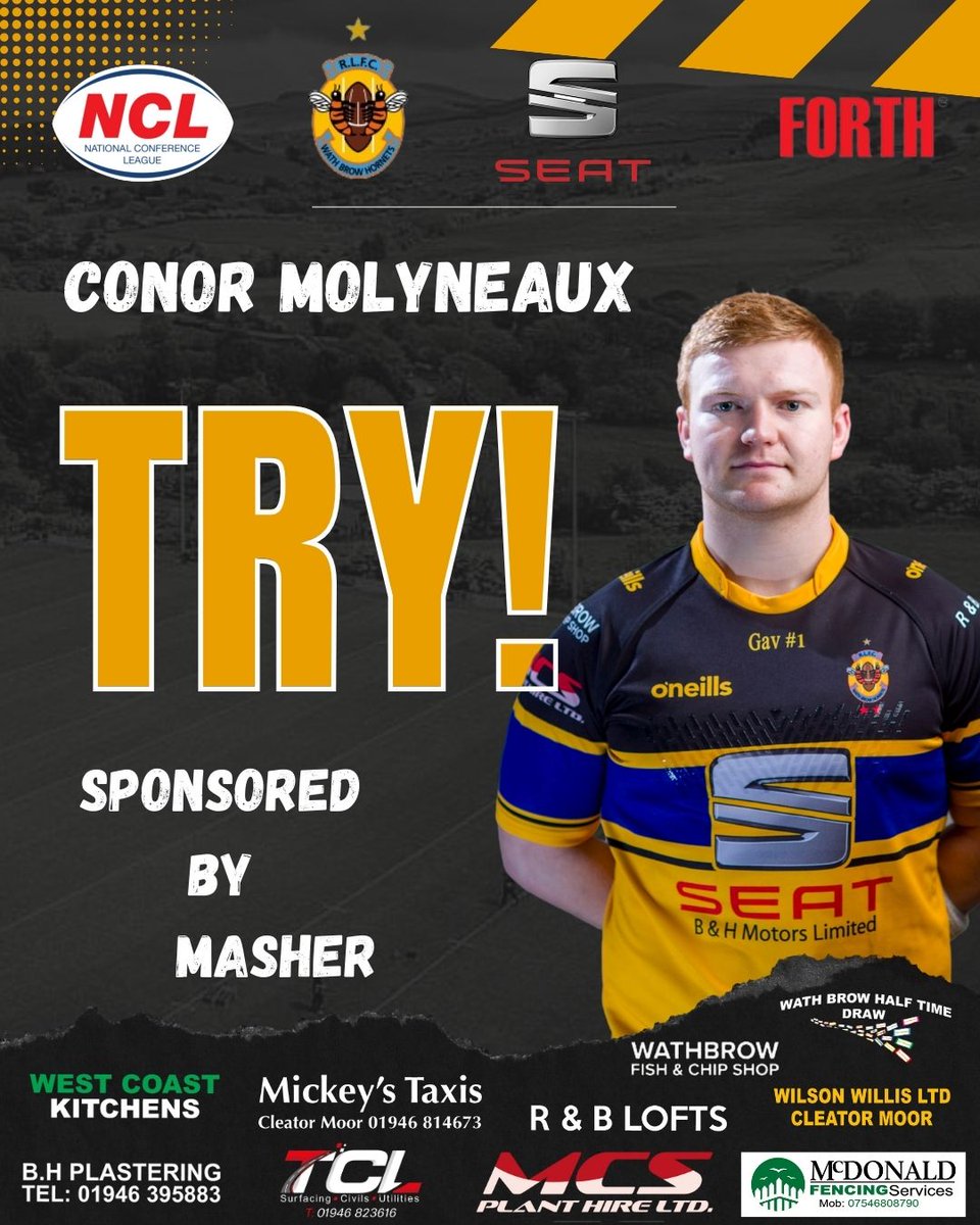 TRY | Conor Mol CONVERSION | Cole W-T Stanningley 0 - 16 Wath Brow Hornets