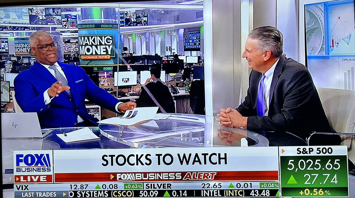 Always a fun and engaging interview with @cvpayne on @FoxBusiness. Looking  forward to our next #markets segment together already!