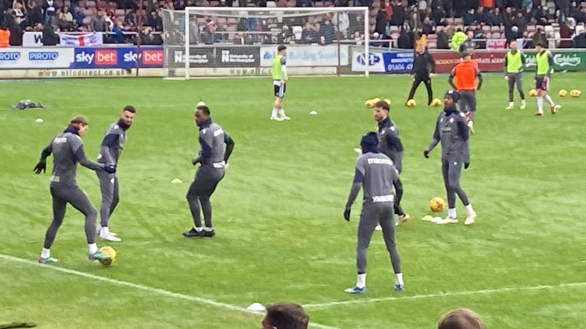 Making our debut at Northampton Town Football Club to watch our adopted team play Bolton Wanderers, the town of my birth and one of the oldest teams in the football league. May the best side win!