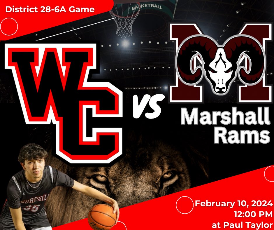 Churchill Basketball (@churchillhoops) on Twitter photo District road game this afternoon!
๐ Marshall Rams
<a href="/Marshall_Hoops/">Marshall Basketball</a>
โ๏ธ 12:00 PM
๐ Paul Taylor
#Together District road game this afternoon!
๐ Marshall Rams
<a href="/Marshall_Hoops/">Marshall Basketball</a>
โ๏ธ 12:00 PM
๐ Paul Taylor
#Together