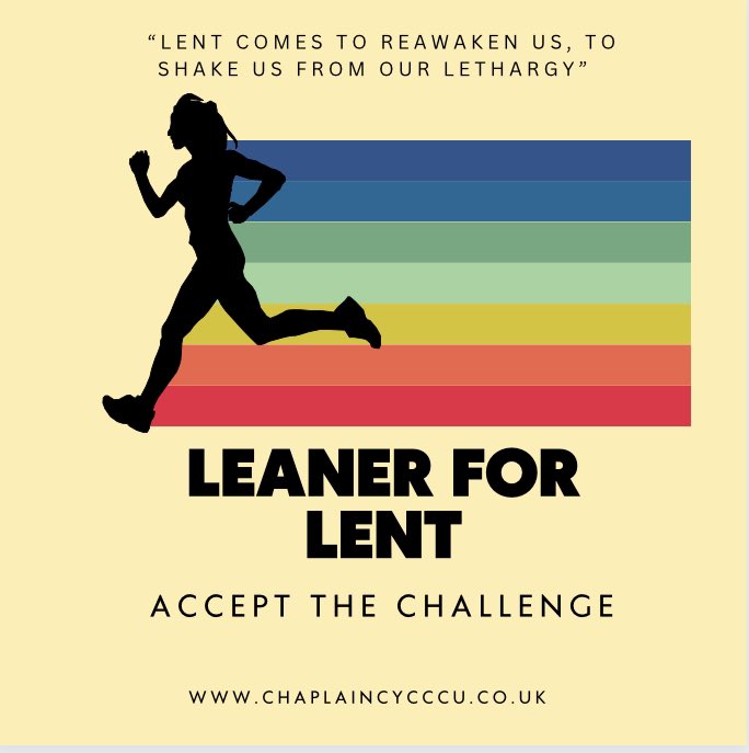 CCCU Chaplaincy (@chaplaincycccu) on Twitter photo What are you doing for Lent this year? Follow us for a host of different challenges to encourage us to become fitter in Body, Mind and Spirit <a href="/CanterburyCCUni/">Canterbury Christ Church University</a> #chaplentcy What are you doing for Lent this year? Follow us for a host of different challenges to encourage us to become fitter in Body, Mind and Spirit <a href="/CanterburyCCUni/">Canterbury Christ Church University</a> #chaplentcy