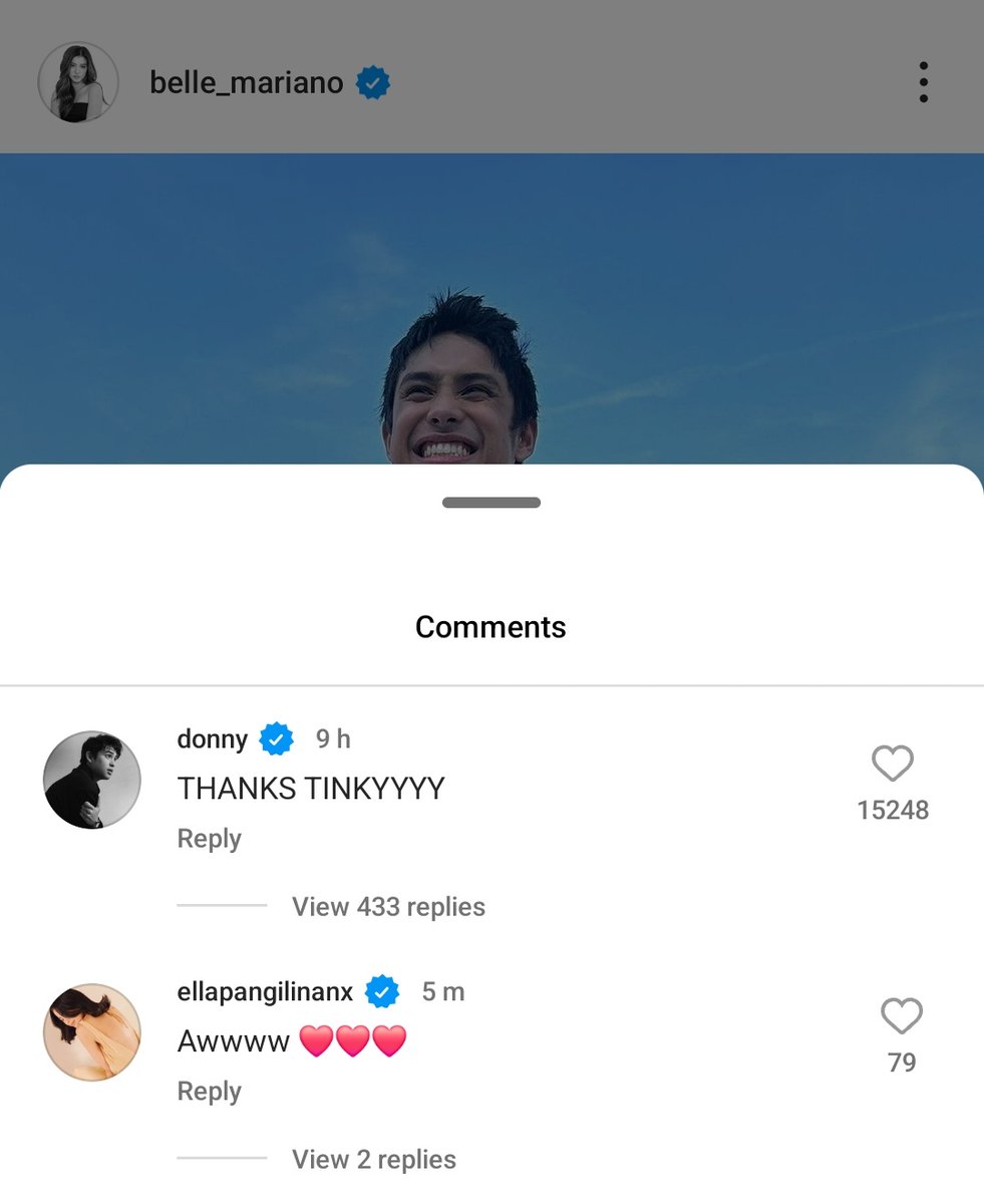 Panis yang tinky mo, Donny. Kay Ella talaga ako. 😭😭

#DonBelle 
#BelleMariano #DonnyPangilinan