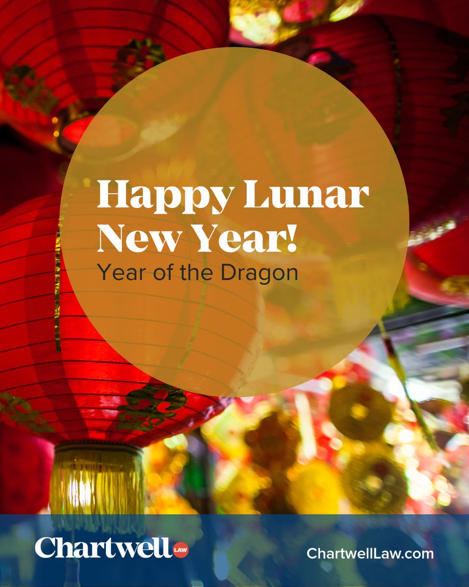 May the Year of the Dragon bring you good fortune and opportunities for growth, success, and fulfillment. Happy Lunar New Year from your friends at Chartwell Law!

#ChartwellLaw #LunarNewYear #YearOfTheDragon #growth #success #fulfillment #goodfortune