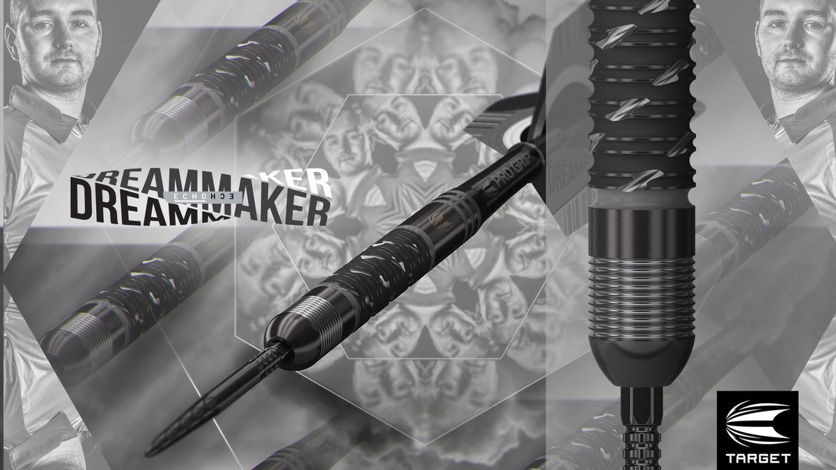 Dimitri Van den Bergh x ECHO ⚫

A unique take on the "Dream Maker" barrel, initegrating a slash style grip throughout, with sandblasted ring grip and titanium nitride coating.

See them here: bit.ly/3vQ2ZDR

#TeamTarget #Dreammaker