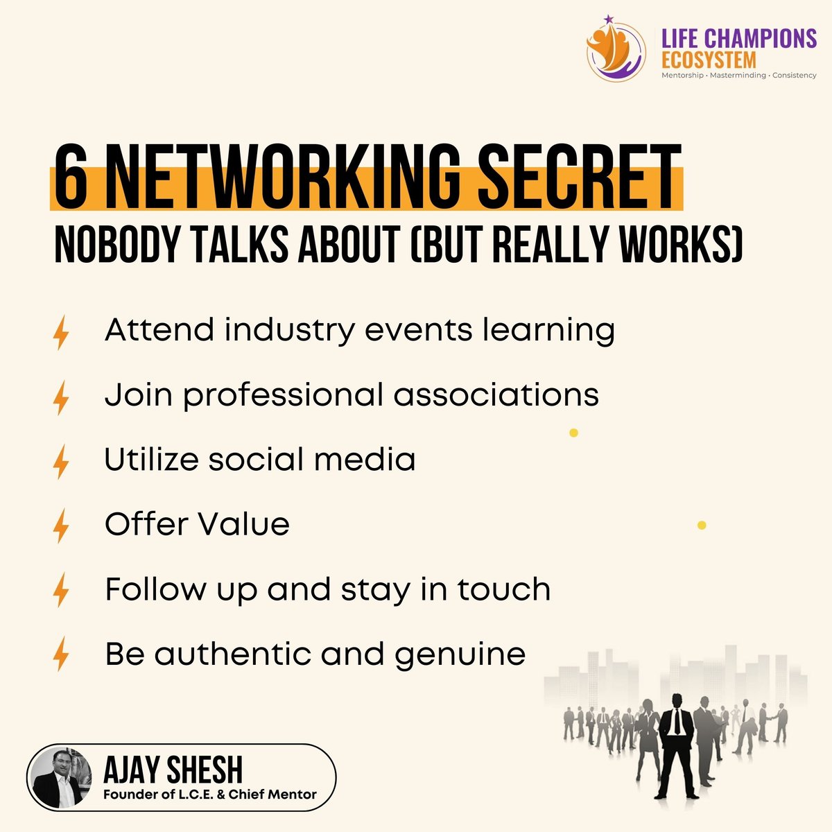 lcecosystem's tweet photo. Building a strong network is important for every business professional. It opens doors to new opportunities, builds valuable connections, and promotes career growth 📈. 
. 
.
#ThriveWithLCE #business #businessknowledge #businessadvice #businesstips #businesscoach #businessideas https://t.co/2VBeUXeUJA