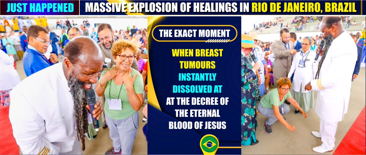 The #TreasuredRevival of the coming of the MESSIAH is trumpeted by the ENVOYS of HEAVEN everyone MUST NOW prepare for the time is over 
Brazil has captured their hour of visitation in a mighty way