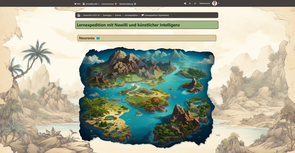 margomius's tweet photo. Eine Lernexpedition über KI in #moodle🗺️Vielen Dank liebe #moodlebande für das tolle Feedback und die vielen hilfreichen Ideen🤗@FrauSensaZjohn @rettiwtaccount @StefanHanauska @TRMSC1 @FrauSpeckner @bauschlagge @Bot_Moodlebande #twlz #mebis #edubw #KI #AI #ArtificialIntelligence https://t.co/uernNjyJnZ