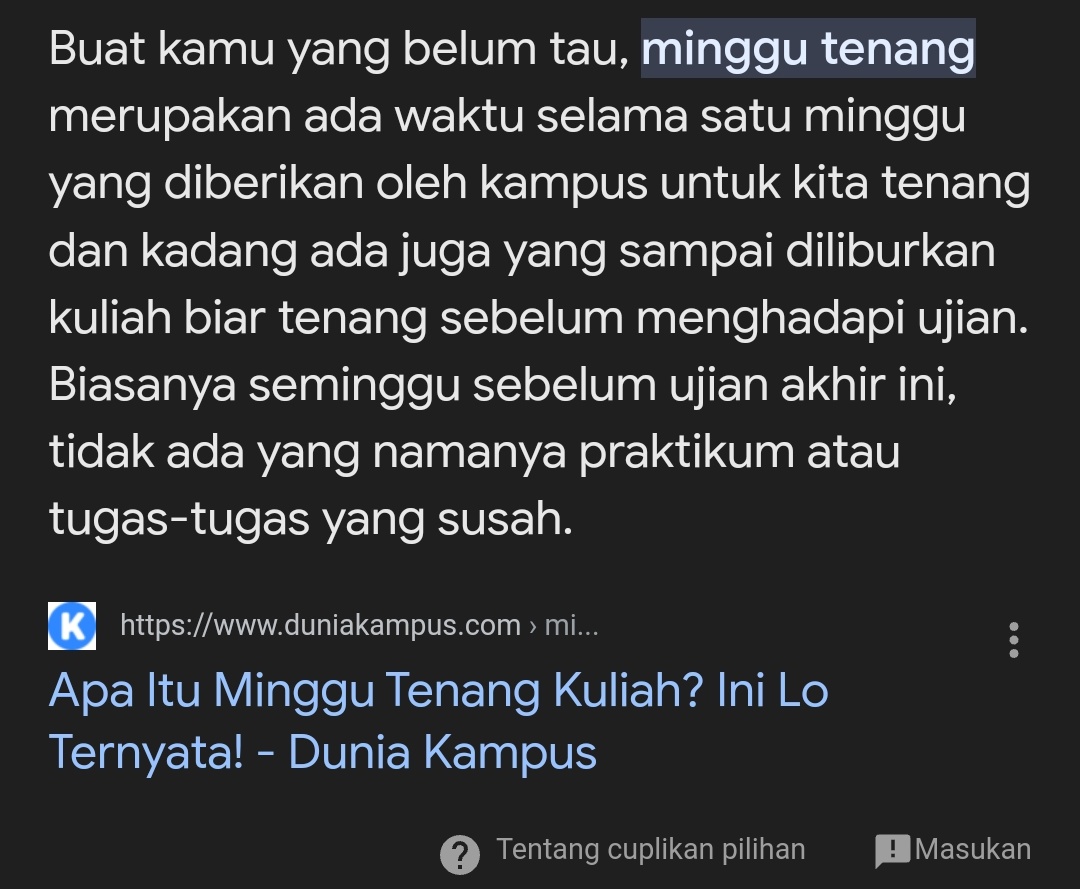 AmmarDf's tweet photo. Minggu tenang harus diaplikasikan di kehidupan nyata https://t.co/TTQ2Wp3TZ9