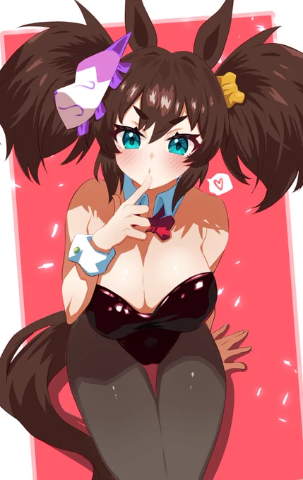 あ!口元が さびしそうな イナリバニーが 現れた! #ウマ娘 #イナリワン 