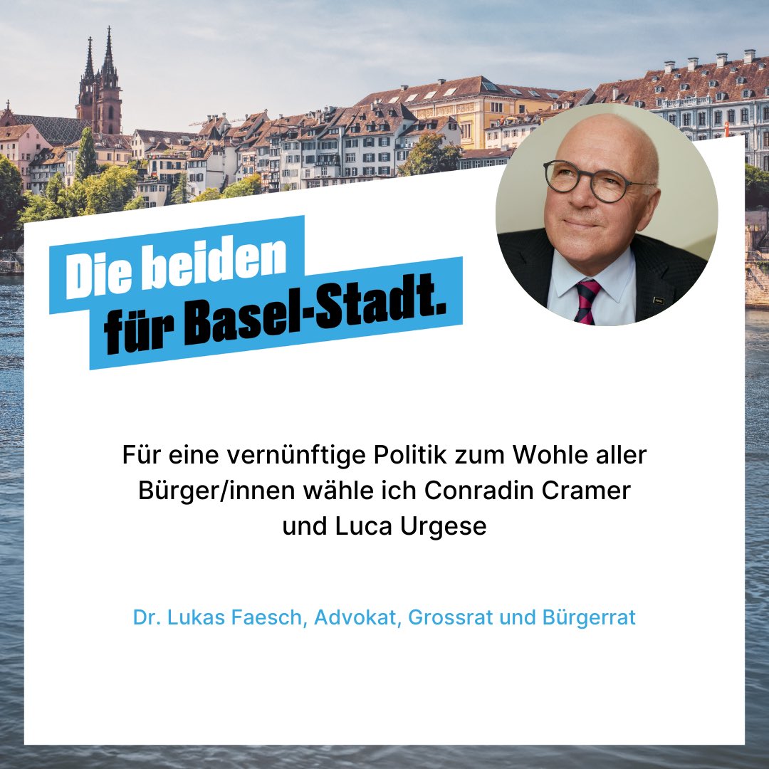 Die beiden für Basel-Stadt!
@ConradinCramer @lucaurgese 
#wahlbs24