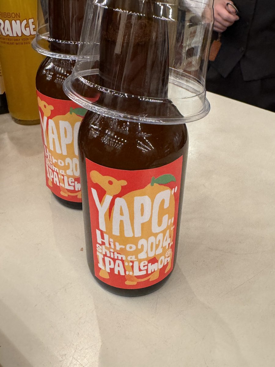 miyagawa's tweet photo. YAPC::Hiroshima IPA #yapcjapan https://t.co/fdMFtKotdX