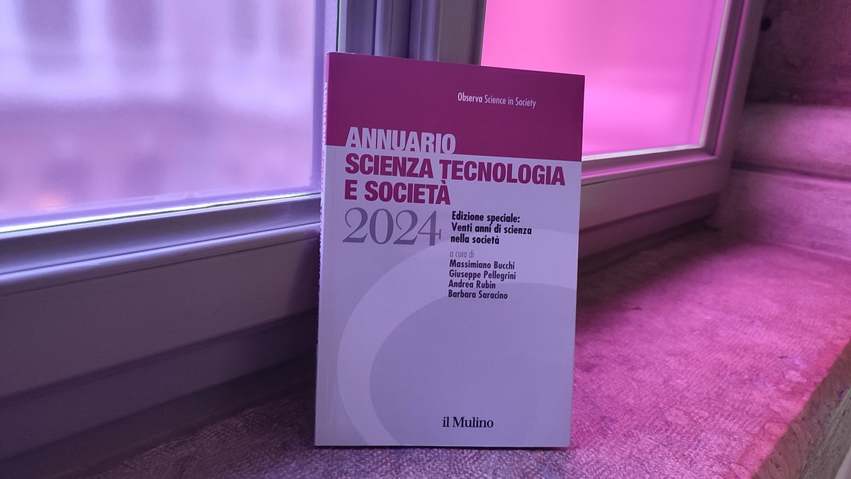 Ora disponibile il nuovo annuario di <a href="/Observa_Society/">Observa</a> a cura di <a href="/MassiBucchi/">Massi Bucchi</a>, <a href="/Giupel1/">Giupel</a>, <a href="/AndreaRubin85/">Andrea Rubin</a> e <a href="/BarbaraSaracino/">barbara saracino</a>! All'interno troverete anche i contributi di <a href="/il_brod/">Alberto Brodesco</a> ed Enzo Loner.
20 anni di #science in society! 🎉
👉🏻 mulino.it/isbn/978881538…