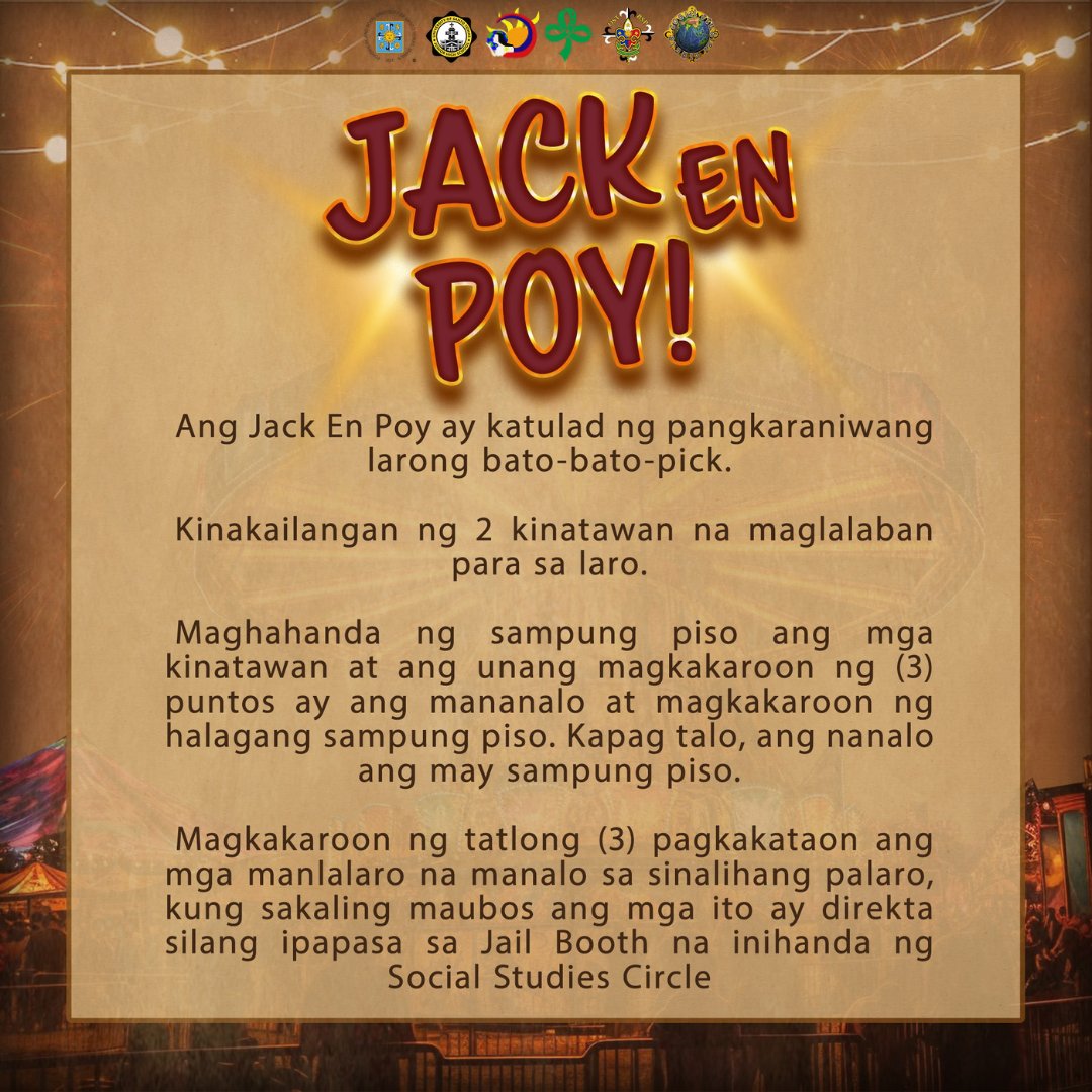 ustjhsgsp's tweet photo. Halina’t samahan kaming  ipagdiwang ang pinakahihintay ng UST Junior High School, ang 𝕵𝕳𝕾@96!  

Sa ibaba ay makikita ang mekaniks ng bawat laro. Siguraduhing basahin ito nang mabuti upang makalahok sa mga larong nasabi at magkaroon ng pagkakataong manalo! https://t.co/c1DcnhKegt