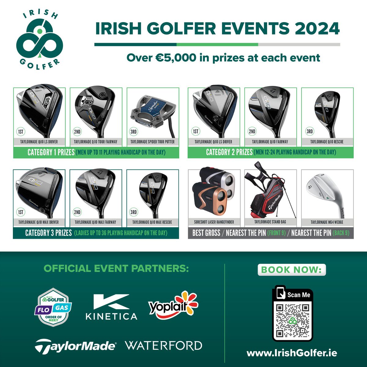 Irish Golfer Magazine 2024 Events now Open for booking irishgolfer.ie/events/
