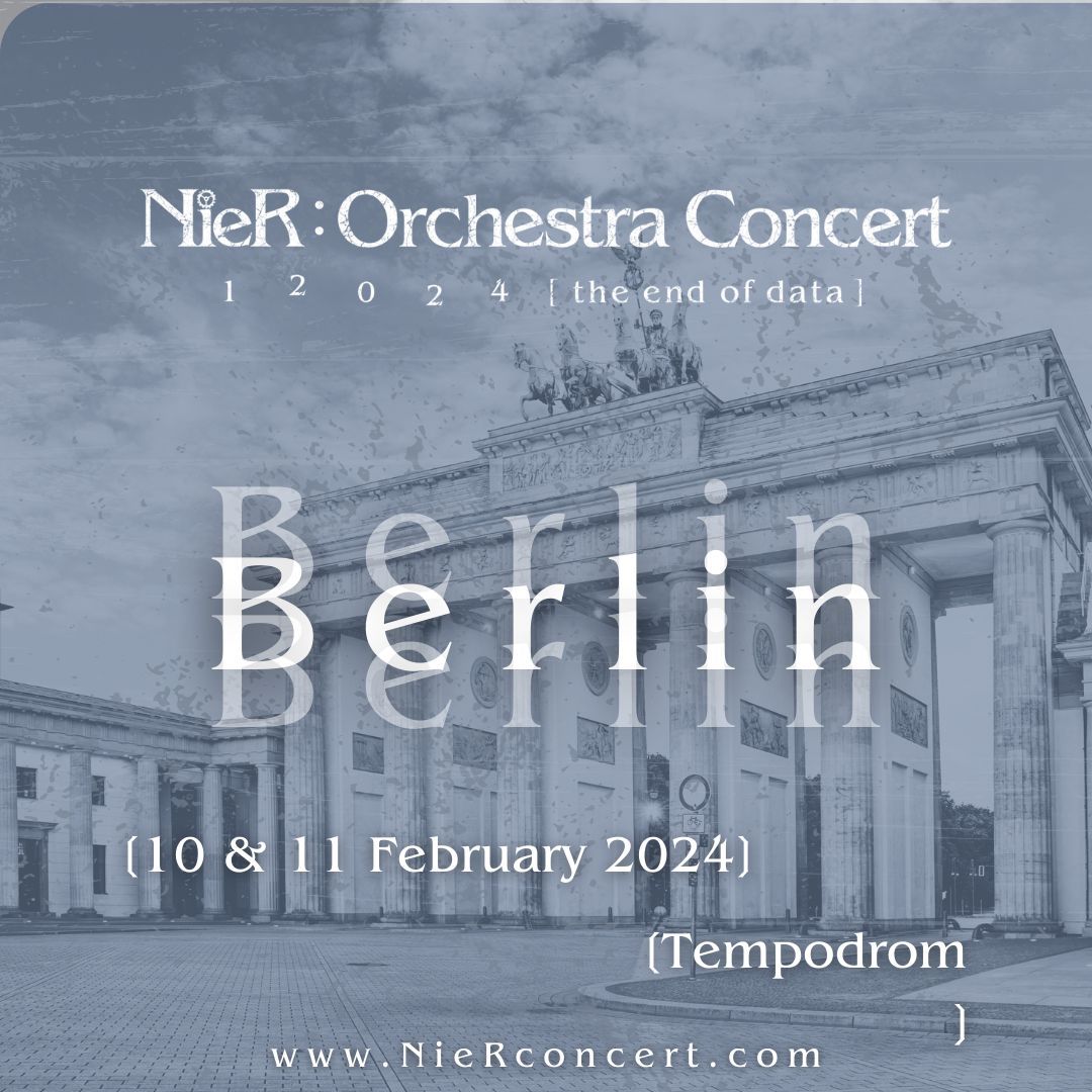 [BERLIN]

It's almost showtime! 
An unforgettable musical adventure awaits ⚔️ 

Who are you bringing to the show with you? 
Tag them in the comments! ⬇️ 

#awrmusic #nier #nierconcert #vgm #yokotaro #keiichiokabe #yosukesaito #emievans #jniquenicole #ericroth #arnieroth #berlin