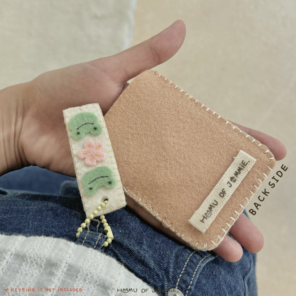 ห้อยรวมกับSakura keyring + Jammie Sticker Card กลายเป็นคอมบิเนชั่นสุดคิ้วว 🤩🤩🤩🤩