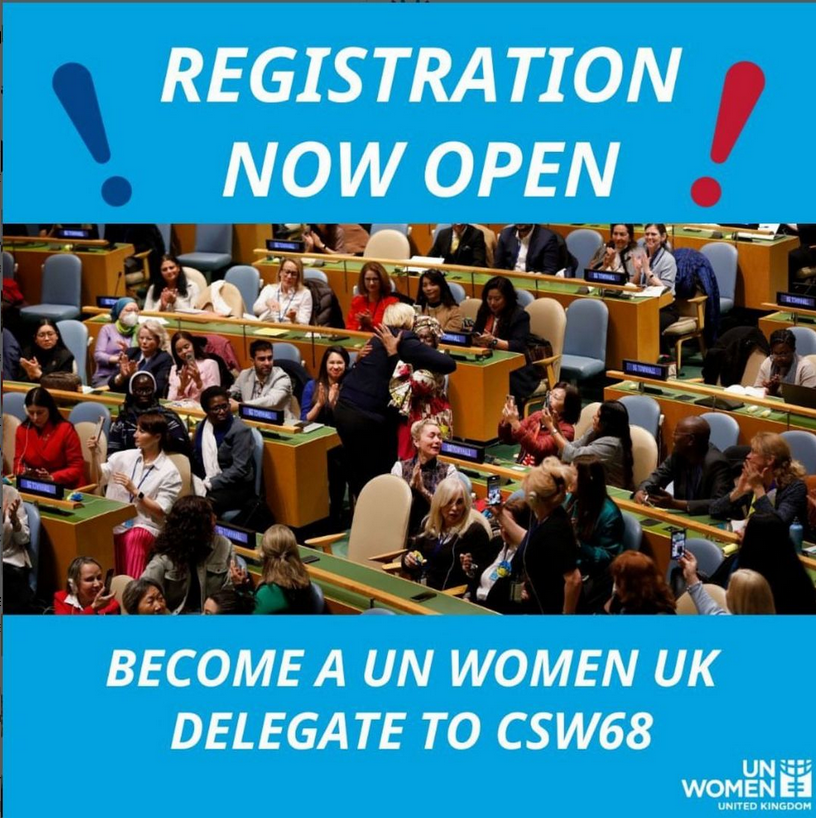 opportunitiesfy's tweet photo. 📣ANNOUNCEMENT📣
Registration is now open to join us at this year’s #CSW6
Applications close 26th February.
Click on the link below to apply to be a UN Women UK Delegate. 👇
Apply here
➡ https://t.co/P7YhXOO3aS https://t.co/Botovkerll