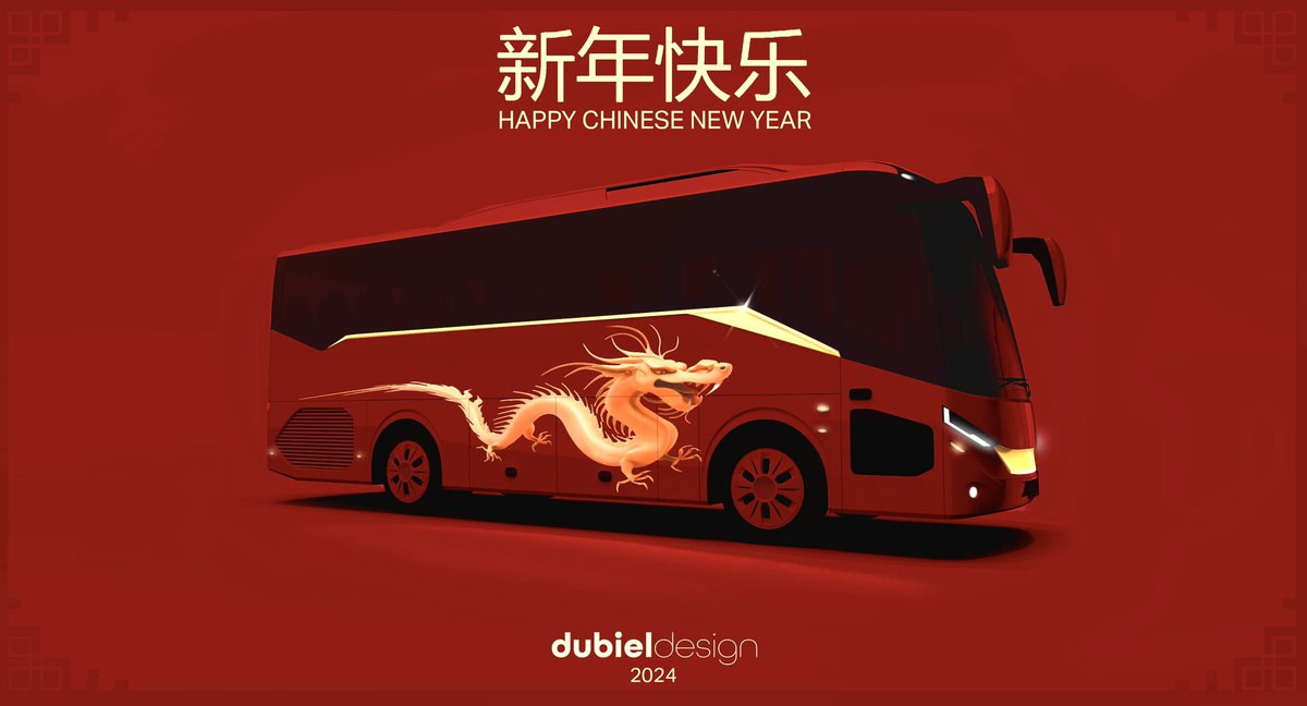 dubieldesign's tweet photo. The Year of the Dragon   🐉   

 #chinesenewyear #busdesign #ChineseNewYear2024  #transportationdesign #busrenderings https://t.co/sQTjmgA0wW
